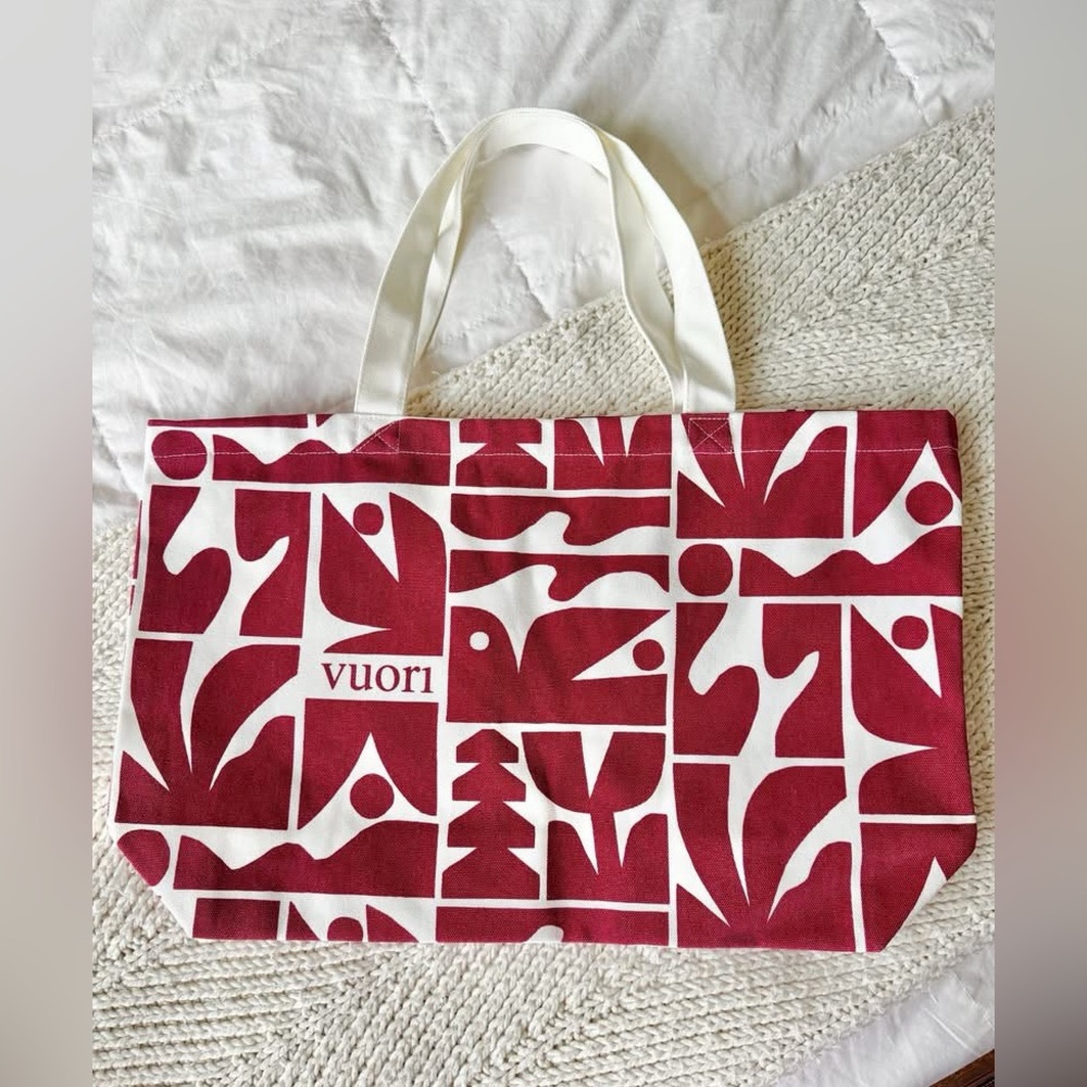 New LARGE Vuori canvas holiday tote bag